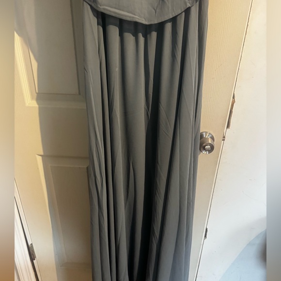 Baltic Born Sonia Off Shoulder Maxi Dress Large Dusty Blue NWT - Picture 13 of 15